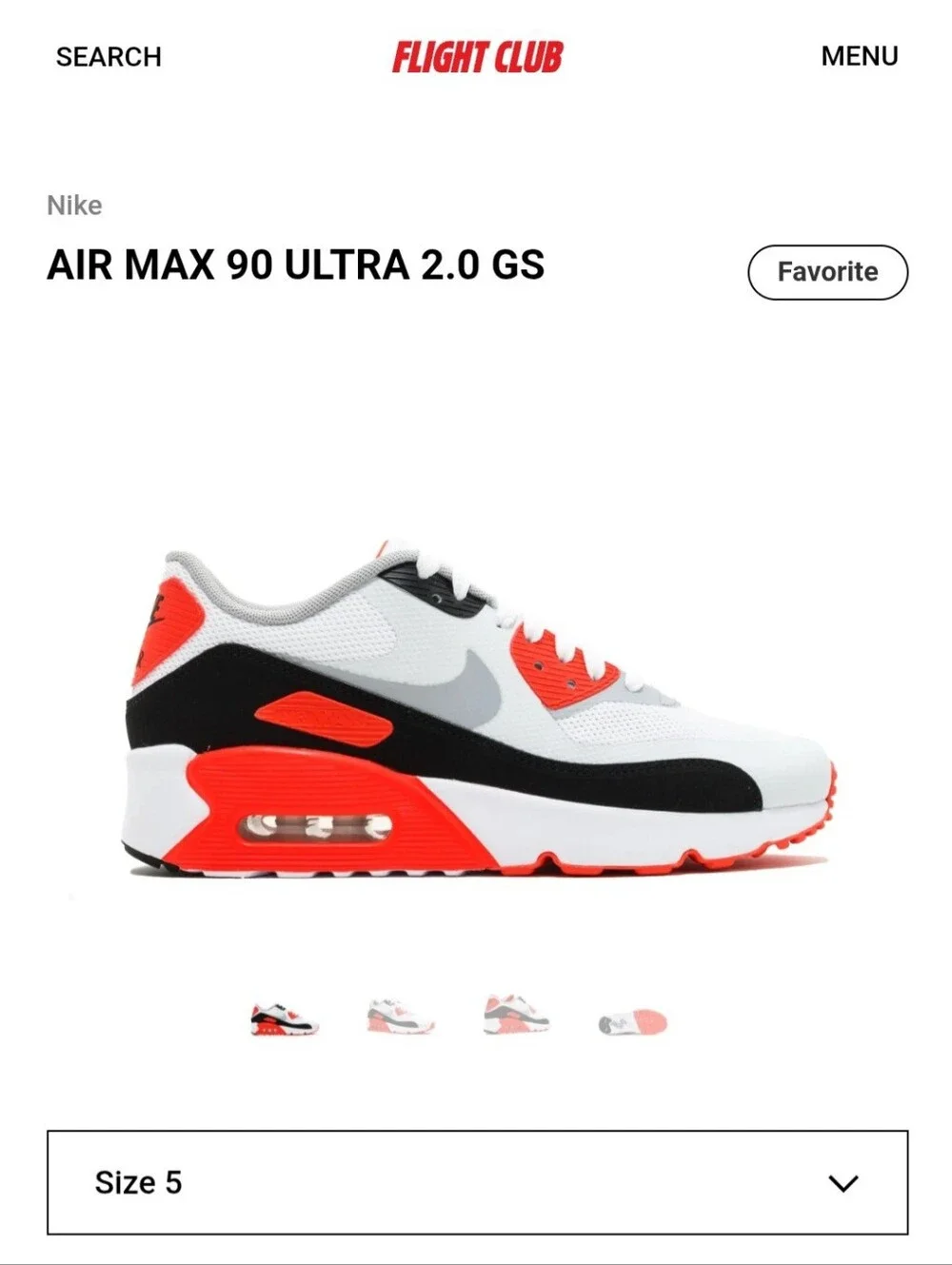 🔥🔥 Nike Air Max 90 Ultra 2.0 'Infrared Ultra' Wmns 6.5 Like New, Fast Shipping